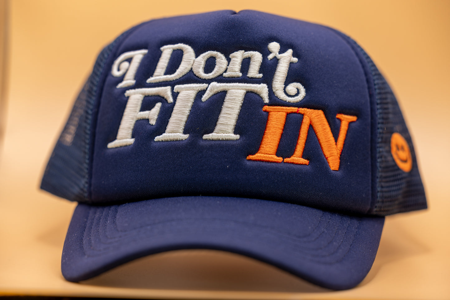 Navy Cream and Orange IDFI Trucker