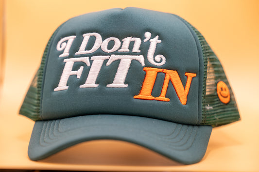 Green White and Orange IDFI Trucker