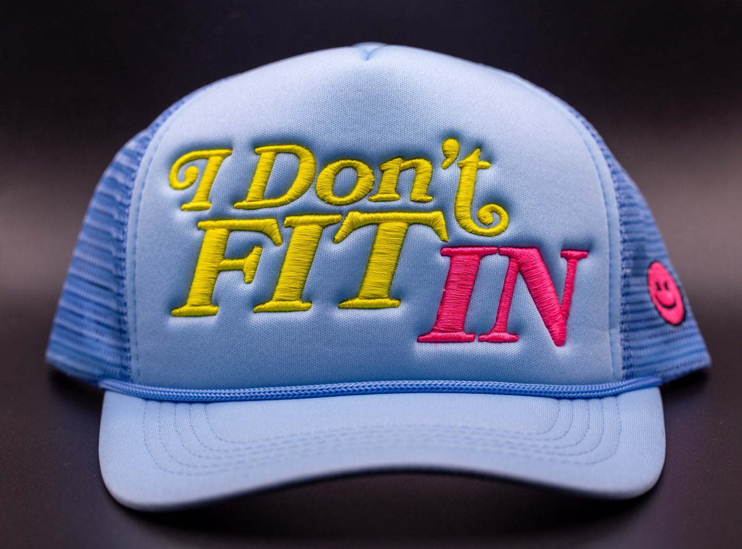 Last Days of Summer IDFI Trucker (Baby Blue Yellow and Hot Pink)